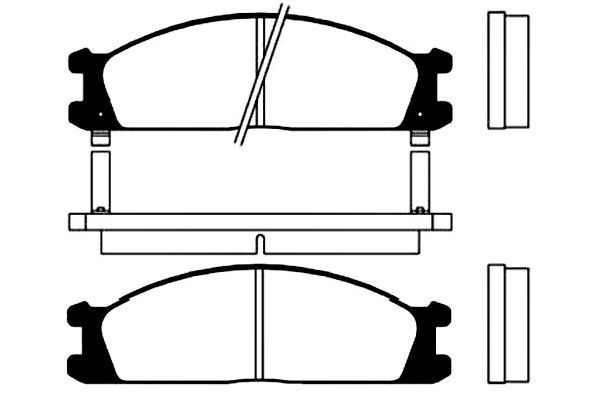 KAVO PARTS Комплект тормозных колодок, дисковый тормоз BP-6520